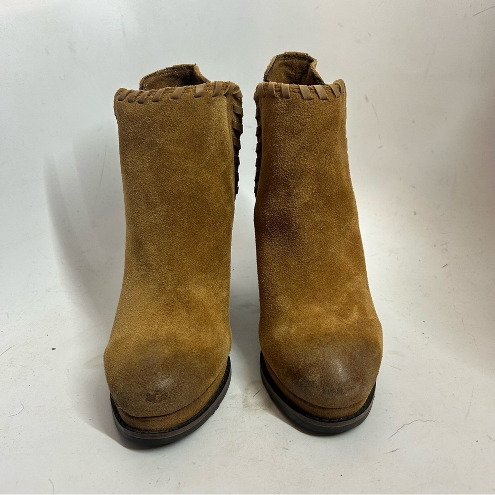Ariat Women's Belle Stretchfit Wedge Bootie Western Boot Tan Suede Size 7 NEW - Picture 9 of 12